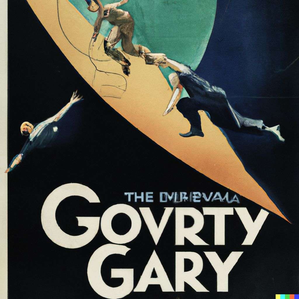 the discovery of gravity, movie poster from the '20s